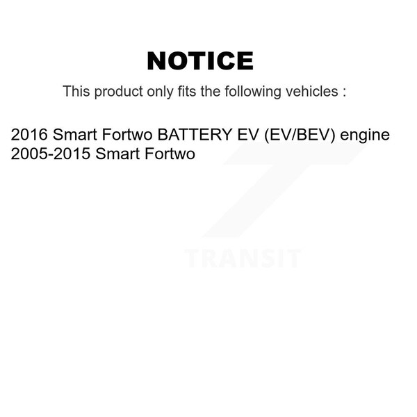 Front Disc Brake Rotor For Smart Fortwo